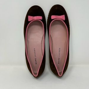 Marc Jacobs Velvet Round Toe Flats Size 8